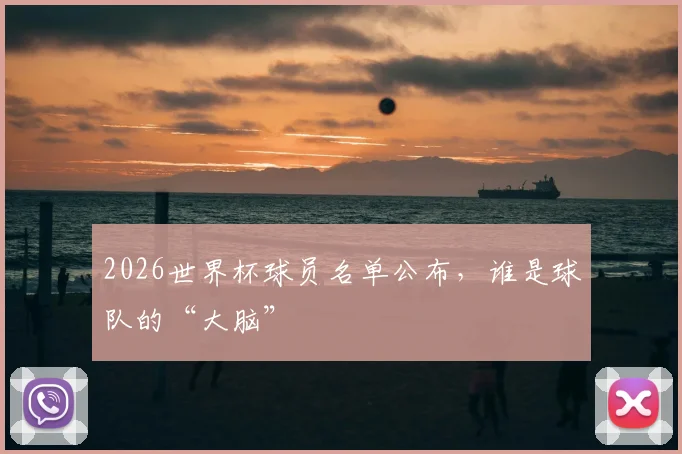 2026世界杯球员名单公布，谁是球队的“大脑”